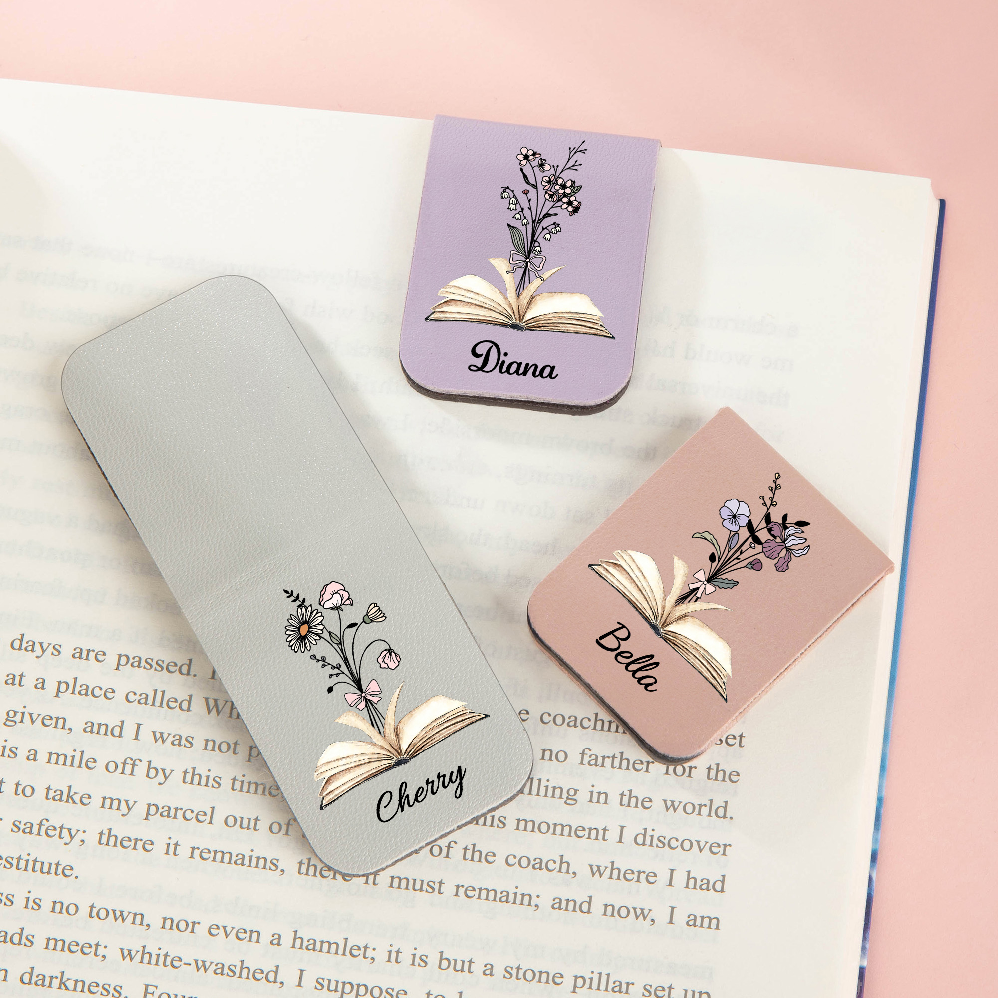Deine persönliche Geburtsblume – Personalisiertes magnetisches Lesezeichen mit Namen als Leseaccessoire und Geburtstagsgeschenk für Buchliebhaber und Leser
