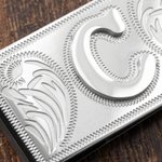 Personalized Western Vintage Money Clip with Initial Daily Commute Business Birthday Father's Day Gift for Father Husband Friend