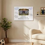 Toile personnalisée avec photo d'épique et texte - Cadeau de remise des diplômes fin de saison pour les professeurs ou les entraineurs