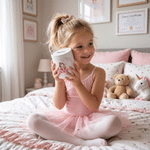 Personalised Cartoon Ballet Girl Initial Ceramic Money Box Piggy Bank with Name Home Decor Birthday Gift for Kids