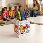 Personalized Apple Pencil Building Blocks Brick Pen Holder with Name Daily Use Desk Decor Teacher's Day Gift for Teacher Educator