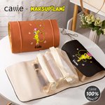 Spersonalizowana torba do makijażu ze skóry PU Marsupilami w żółte cętki z imieniem Niezbędny prezent urodzinowy dla kobiet | Callie × Marsupilami®