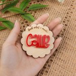Personalized Look What I Made Fridge Magnet with Name Kids Artwork Display Back to School Birthday Gift for Kids