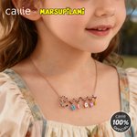 Personalized Long Tailed Marsupilami Shape Necklace with Bubble Letters Anniversary Birthday Gift for Women Girls | Callie × Marsupilami®