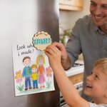 Personalized Look What I Made Fridge Magnet with Name Kids Artwork Display Back to School Birthday Gift for Kids