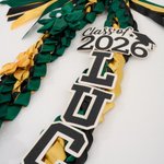 Personalised Class of 2026 Multicolour Braided Graduation Ribbon Lei with Name and Year Graduation Party Ceremony Gift for College Student Graduate
