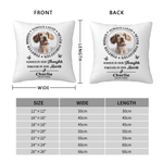 Personalized Pet Photo Memorial Quote Soft Throw Pillow Cover with Name and Year Sofa Couch Decor Sympathy Pet Loss Gift for Pet Owners