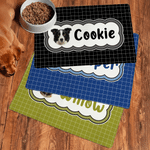 Personalised Durable Non-Slip Pet Photo Food Feeding Mat with Name Home Daily Use Pet Salon Birthday Gift for Pet Owner Lover