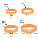 Personalisiertes Silikon-Notfallarmband mit medizinischem ID-Text | wasserdicht | Geschenk für Diabetes und Allergien | für Epilepsie und Autismus