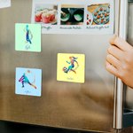 Personalized Rainbow Sports Figure Silhouette Locker Magnet with Name Home Decor Birthday Game Day Gift for Sports Lovers