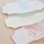 Personalised Embroidered Initial Wedding Bouquet Wrap with Wedding Date and 1 Piece Pearl Pin Bridal Bouquet Decor Wedding Gift for Bride