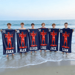 Personalised Muticolour Baseball Silhouette Microfiber Beach Towel with Name Summer Vacation Travel Gift for Teenagers Sports Lovers