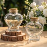 Personalised Glass Honeymoon Memory Keepsake Sand Jar with Name and Date Wedding Vacation Gift for Couples Bride Groom