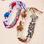 Personalised Class of 2026 Multicolour Braided Graduation Ribbon Lei with Name and Year Graduation Party Ceremony Gift for College Student Graduate