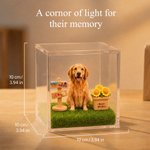 Personalized 3D Holographic Digital Pet House with Text Interactive Tech Memorial Anniversary Gift for Cat Dog Lovers