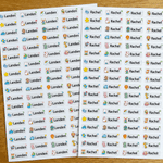 Personalised Cute Animals Waterproof Transparent Sticker Label with Name Back to School Birthday Gift for Kids
