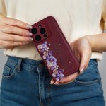 Personalized Colorful Birth Flower Durable Phone Case with Name for iPhone Daily Use Anniversary Birthday Gift for Woman