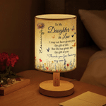 Personalised Love and Gratitude Butterfly Birth Flower Table Lamp with Name Home Decor Anniversary Birthday Gift for Daughter-In-Law