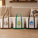Personalised Cowgirl Hat Birth Flower Horseshoes Large Capacity Tote Bag with Name Daily Use Anniversary Birthday Gift for Her