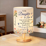 Personalised Love and Gratitude Butterfly Birth Flower Table Lamp with Name Home Decor Anniversary Birthday Gift for Daughter-In-Law