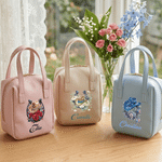 Personalized Cowboy Hat Birth Flower Horseshoe PU Leather Handheld Makeup Bag with Name Birthday Gift for Woman Cowgirl