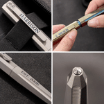 Personalized Retro Screw Structure Titanium Alloy EDC Pen with Text Daily Writing Birthday Anniversary Gift for Men EDC Enthusiasts