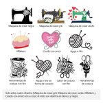 Etiquetas de costura 100% algodón personalizadas con nombre para ropa hecha a mano set de 50 regalo para amantes del tejido y manualidades DIY