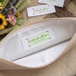 Personalized Handmade with Love Sewing Ironable Labels Name Tags Set of 15 for Clothing Handmade Item Birthday Gift for Knitting DIY Craft Lovers