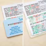 Personalized Multicolor Name Acrylic Mahjong Line Reader with Rules Mahjong Game Night Mahjong Group Birthday Gift for Mahjong Lovers