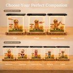 Personalized 3D Holographic Digital Pet House with Text Interactive Tech Memorial Anniversary Gift for Cat Dog Lovers