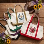 Personalised Cowgirl Hat Birth Flower Horseshoes Large Capacity Tote Bag with Name Daily Use Anniversary Birthday Gift for Her