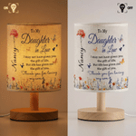 Personalised Love and Gratitude Butterfly Birth Flower Table Lamp with Name Home Decor Anniversary Birthday Gift for Daughter-In-Law