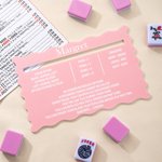 Personalized Multicolor Name Acrylic Mahjong Line Reader with Rules Mahjong Game Night Mahjong Group Birthday Gift for Mahjong Lovers