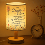 Personalised Love and Gratitude Butterfly Birth Flower Table Lamp with Name Home Decor Anniversary Birthday Gift for Daughter-In-Law
