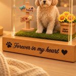 Personalized 3D Holographic Digital Pet House with Text Interactive Tech Memorial Anniversary Gift for Cat Dog Lovers