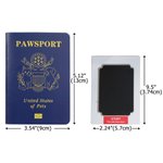 Personalized US Passport Inspired Pawsport Pet Passport Photo Album with Photo and Name Travel Keepsake Birthday Adoption Gift for Pet Owners Lovers