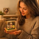Personalized 3D Holographic Digital Pet House with Text Interactive Tech Memorial Anniversary Gift for Cat Dog Lovers