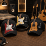 Personalized Guitar Design Adjustable Baseball Cap Music Festival Music Studio Use Birthday Gift for Guitarist Guitar Lover
