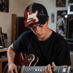 Personalized Guitar Design Adjustable Baseball Cap Music Festival Music Studio Use Birthday Gift for Guitarist Guitar Lover