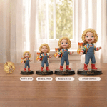 Personalized Photo 3D Figurine Ornament with Name Daily Use Room Decor Back to School Birthday Gift for Kids