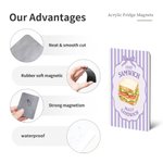 Personalized Baby First Word Mispronunciation Fridge Magnet with Pattern Home Decor Birthday Gift for Toddlers New Parents