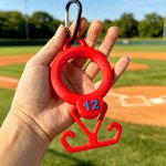 Organiseur personnalisé multicolore imprimé en 3D pour crampons de sport, avec numéro et mousqueton – Équipement d'entraînement d'équipe, cadeau de voyage pour les passionnés de sport