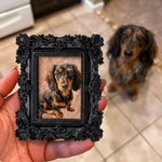 Personalised Pet Photo Vintage Frame Refrigerator Magnet with Name Home Decoration Daily Use Birthday Gift for Pet Lovers Pet Owners