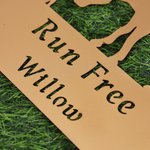 Personalised Multicolour Durable Horse Silhouette Pet Grave Marker with Texts Garden Decor Sympathy Gift for Pet Owner Parents