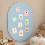 Personalized Baby First Word Mispronunciation Fridge Magnet with Pattern Home Decor Birthday Gift for Toddlers New Parents