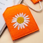 Personalized Multicolor Embroidered Birth Flower Teabag Bookmark with Initial Bookish Accessory Birthday Reading Gift for Tea Drinkers Bookworms