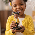 Personalized Photo 3D Figurine Ornament with Name Daily Use Room Decor Back to School Birthday Gift for Kids