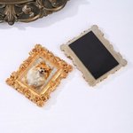 Personalised Pet Photo Vintage Frame Refrigerator Magnet with Name Home Decoration Daily Use Birthday Gift for Pet Lovers Pet Owners