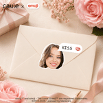 Personalized Playful emoji Face Photo Waterproof Stickers with Text Back to School Birthday Gift for Kids | Callie × emoji ™