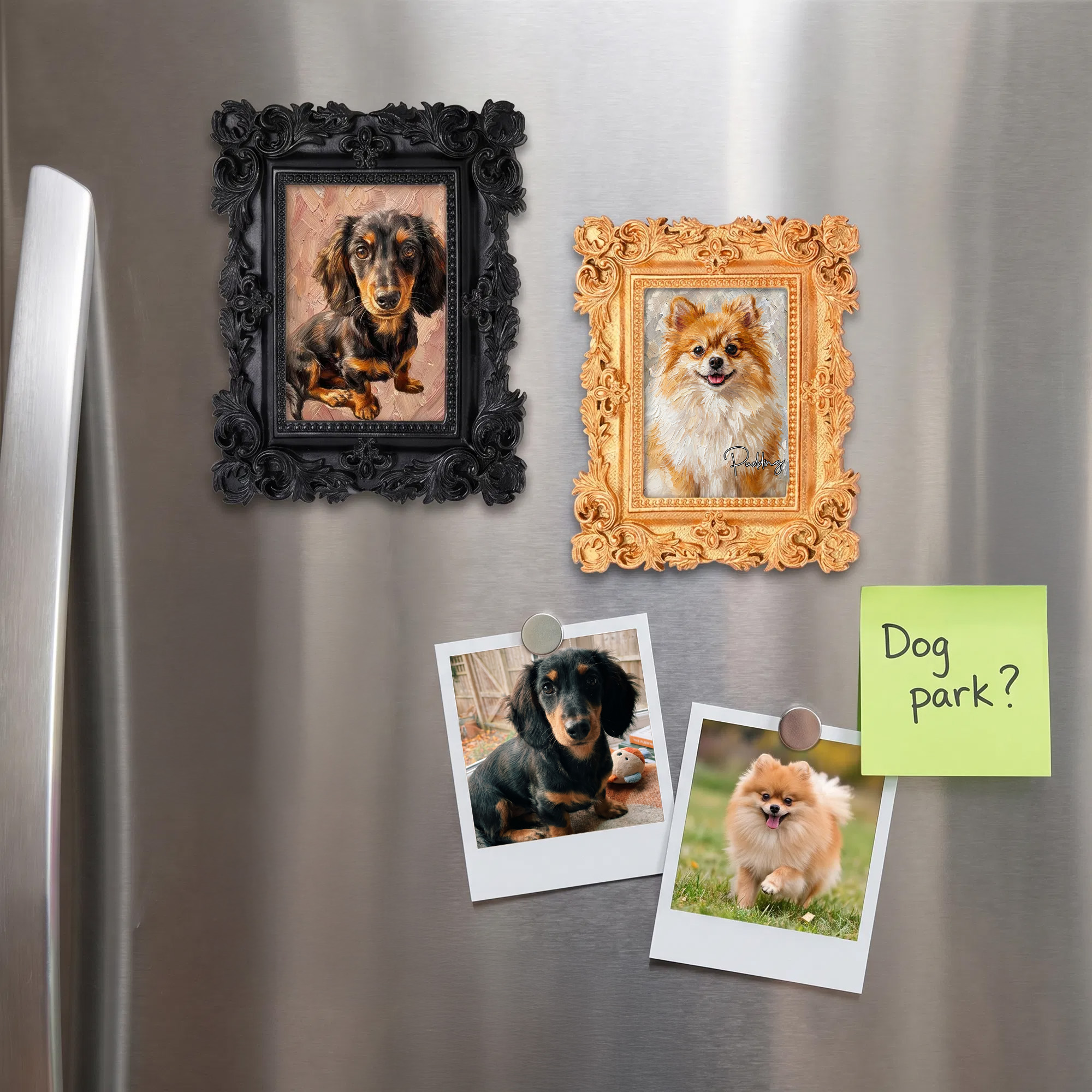 Personalisierter Kühlschrankmagnet im Vintage-Stil mit Foto Ihres Haustiers und Namen – Wohnaccessoire für den täglichen Gebrauch, Geburtstagsgeschenk für Tierliebhaber und Haustierbesitzer